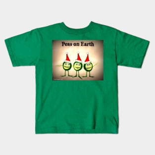 Peas on Earth Kids T-Shirt